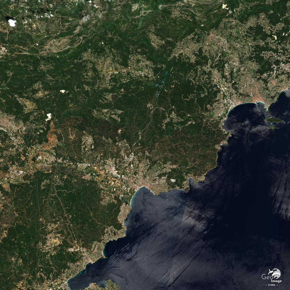 Image satellite de la ville Frejus