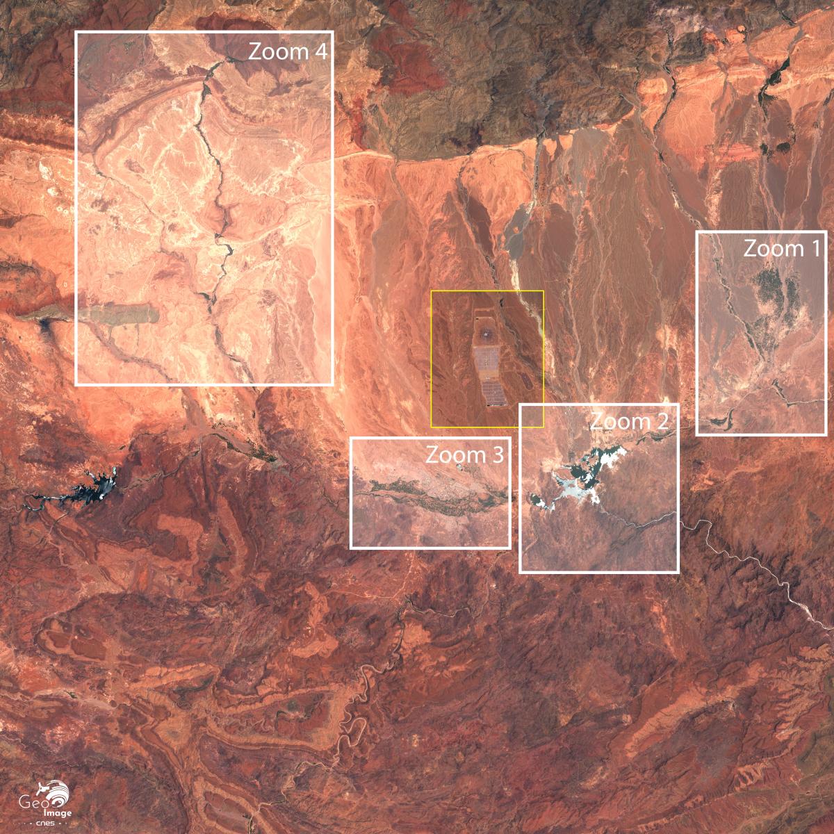 image satellite de Ouarzazate