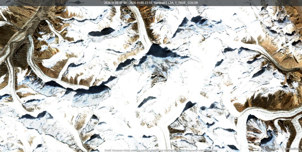 Vue 3D du mont K2