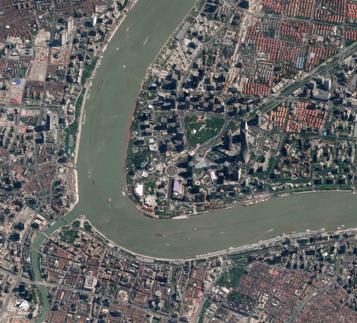 Image satellite de Shanghai