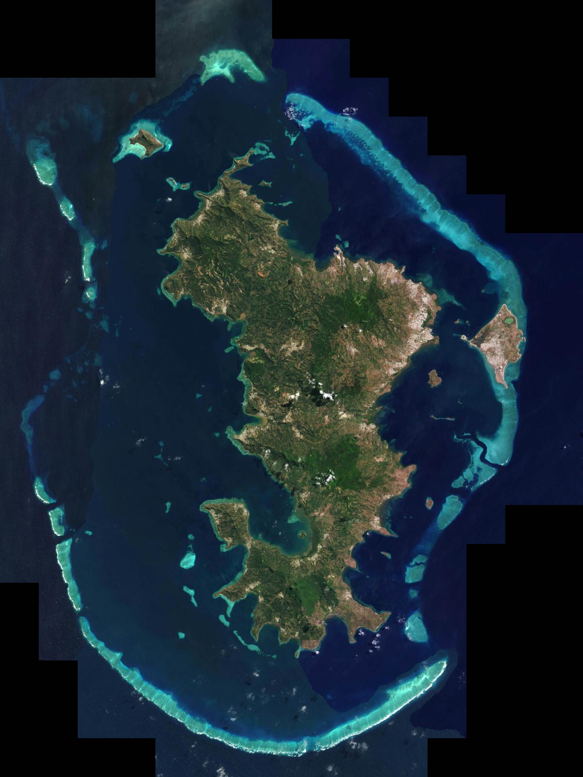 Image satellite de Mayotte