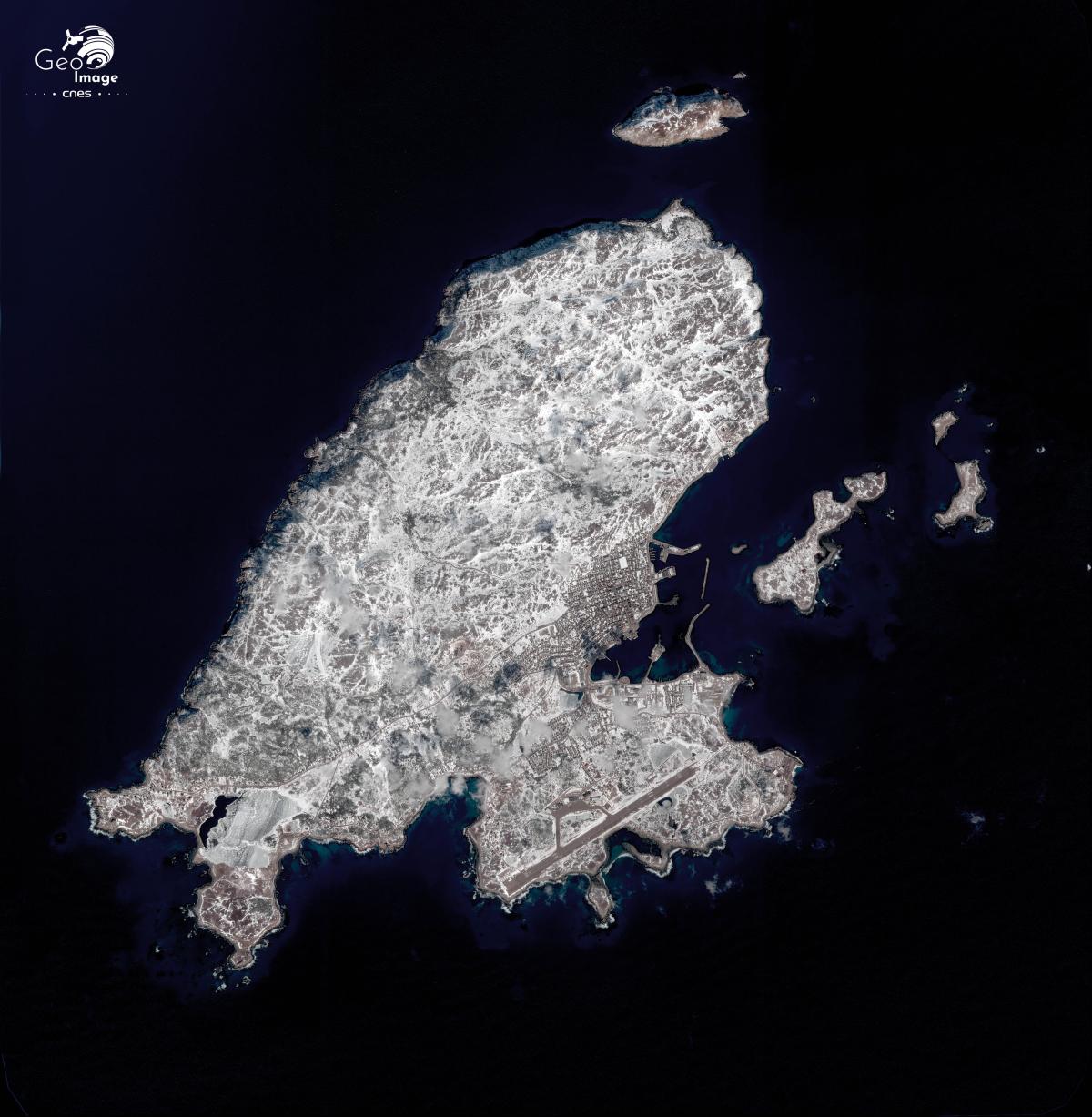 image satellite de St-Pierre