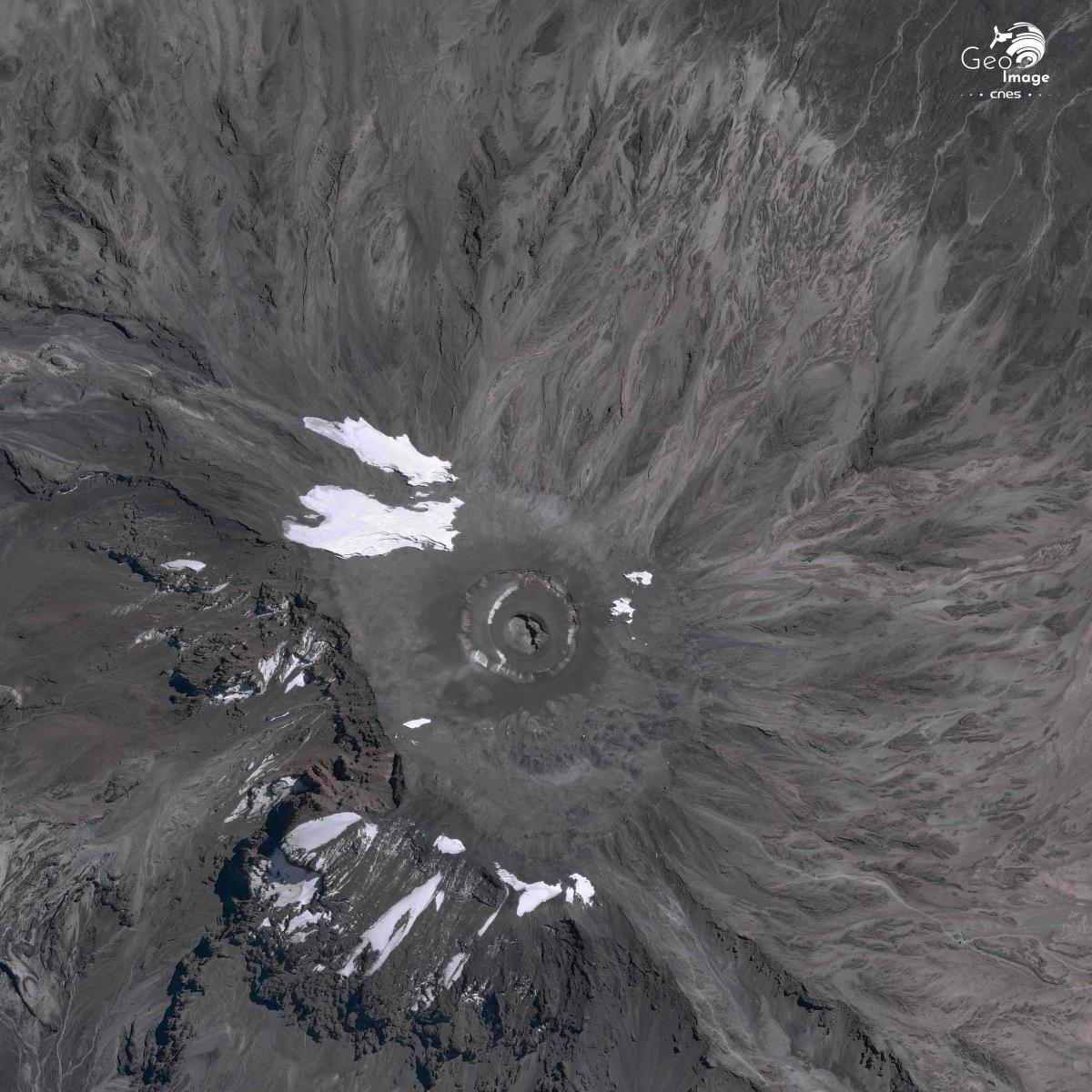 Image satellite du Kilimanjaro
