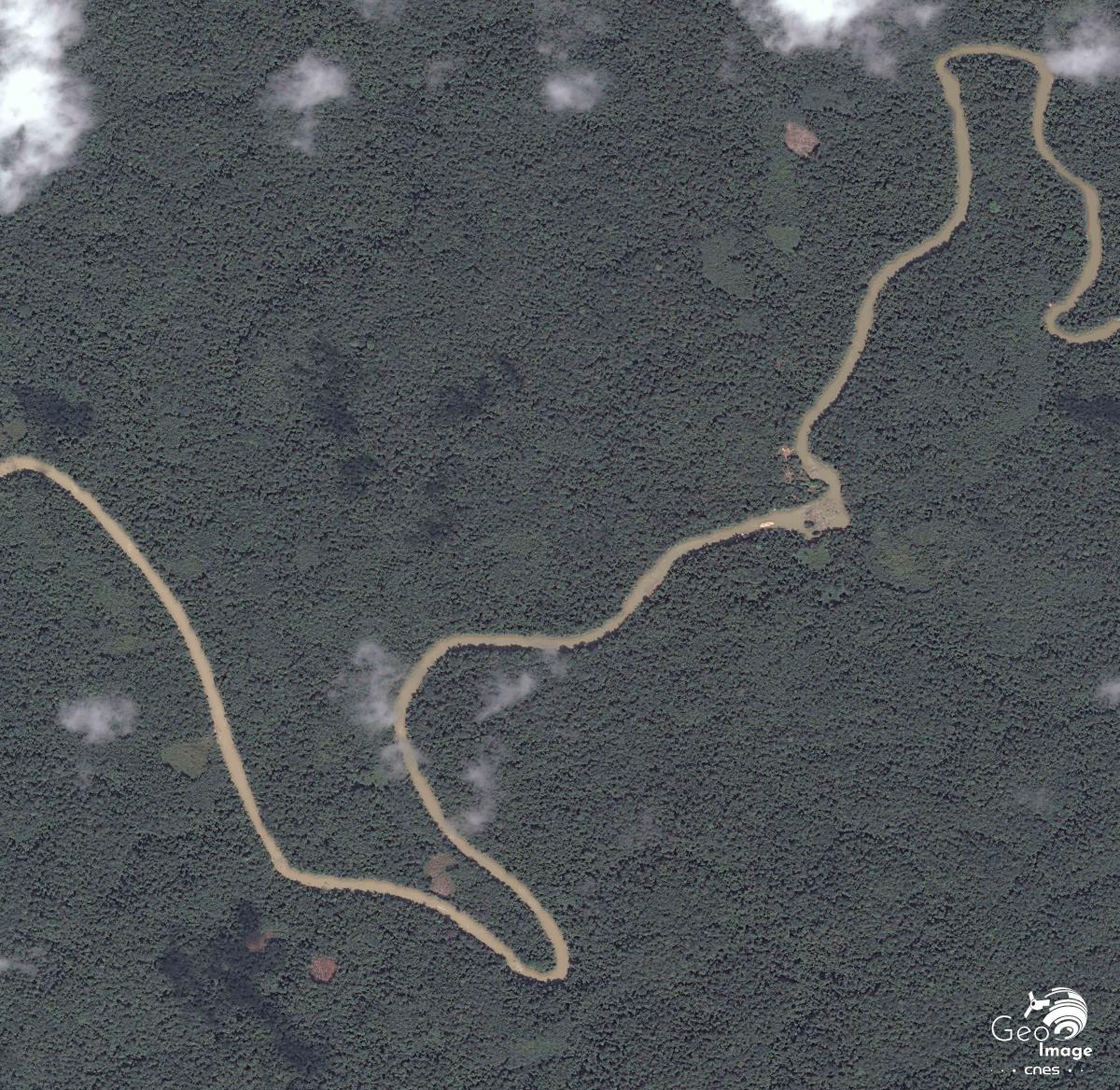 Image satellite de Maripasoula