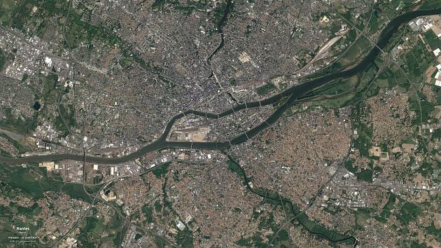 Images satellites de la ville de Nantes Images satellites de la ville de Nantes