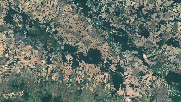 Images satellites d'un vignoble d'Alsace Images satellites d'un vignoble d'Alsace