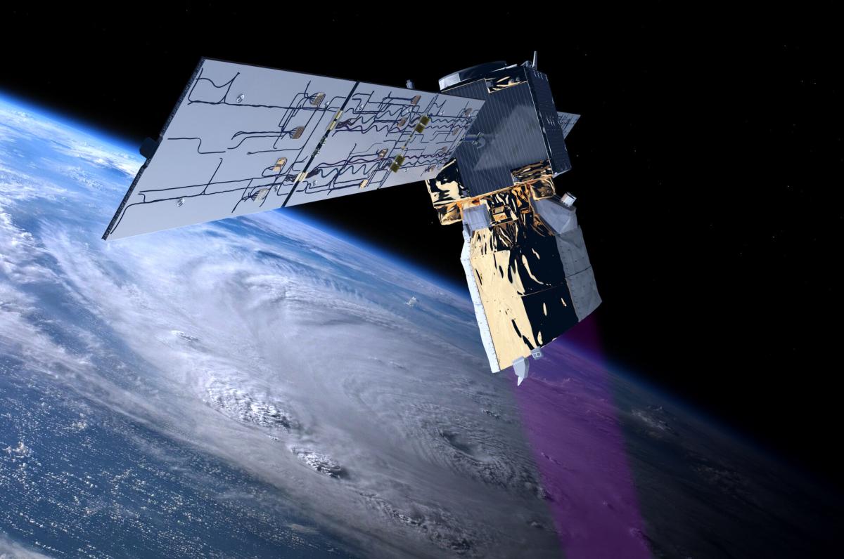Illustration du satellite AEOLUS Illustration du satellite AEOLUS