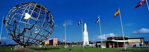 Entrée du centre spatial guyanais 