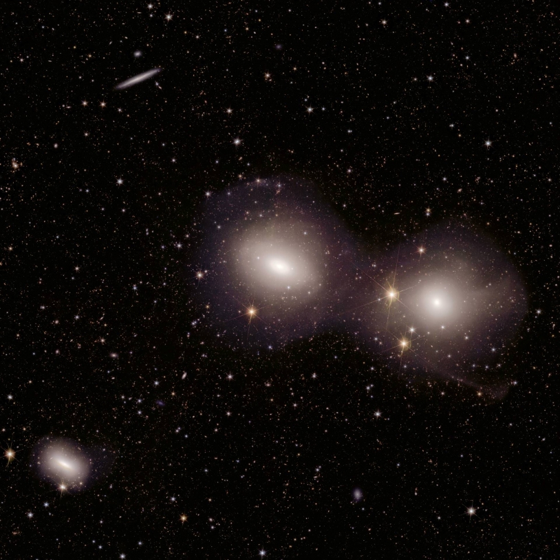 Groupe de galaxies de la Dorade vu par Euclid