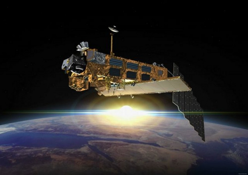 Satellite pour l&#039;environnement Envisat ; Illustration ESA / Denman productions