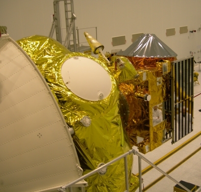 La sonde Venus Express et l&#039;étage Fregat du lanceur ; crédits Esa/Starsem
