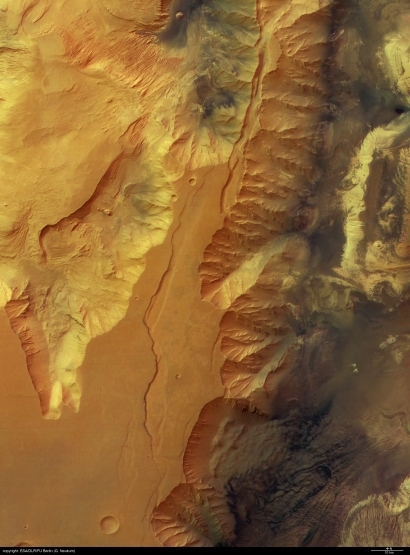 Mars landscape ; credits Esa/DLR/FU Berlin