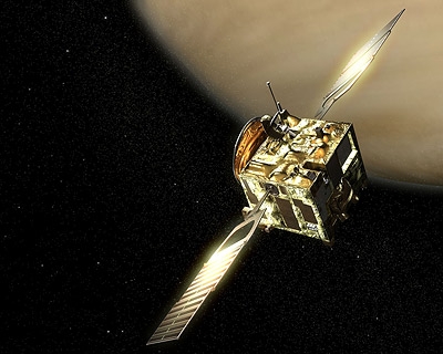 La sonde Venus Express. Crédit : Ill. ESA.