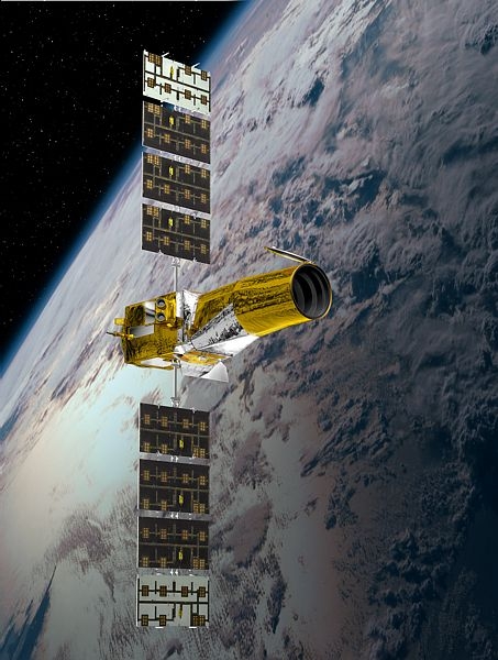 Le satellite Corot observe les étoiles depuis 2006. Crédit : Ill. CNES.