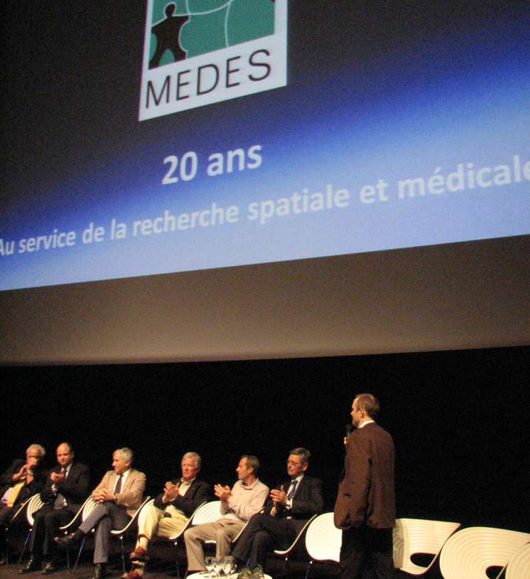 20 ans du MEDES, le 5 novembre dernier à la Cité de l&#039;espace à Toulouse. Crédits : ESA/L.Guigno.