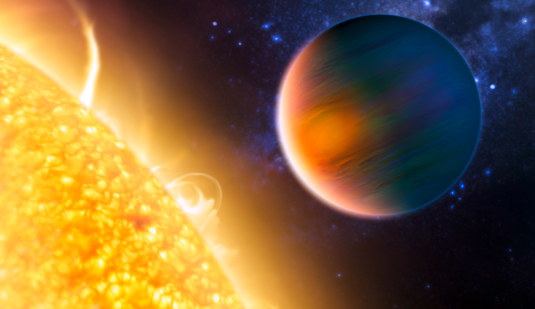 CoRoT débusque régulièrement de nouvelles planètes en dehors du système solaire. Crédits : ESA.