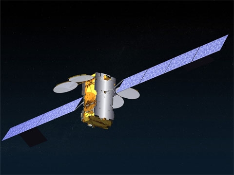 The Ka-Sat satellite in orbit since 26 December 2010. Credits: Eutelsat communications.