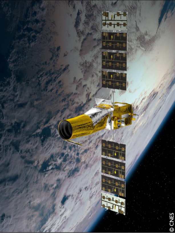 Le satellite CoRoT. Crédits : CNES/Ill. D. Ducros.