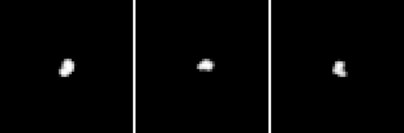 Le noyau de la comète 67P Churyumov-Gerasimenko, le 4 juillet 2014. Crédits : ESA/Rosetta/MPS for OSIRIS Team MPS/UPD/LAM/IAA/SSO/INTA/UPM/DASP/IDA
