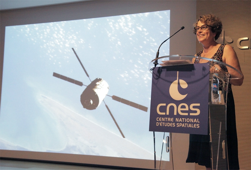 Fabienne Casoli, adjointe à la Direction de la stratégie et des programmes du CNES, chargée de la direction scientifique. Crédits : CNES/S. Charrier.