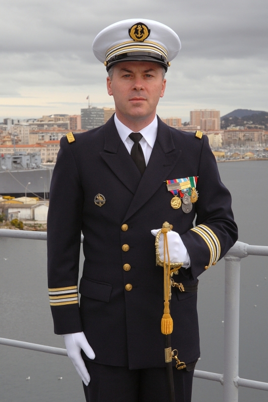 Le commandant du Jules, Capitaine de Frégate Thierry Ruffier. Crédits : Marine Nationale