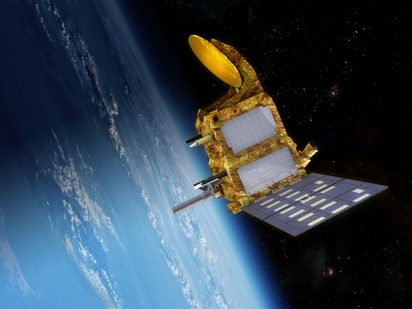 La satellite SARAL sera placé sur une orbite à 800 km d&#039;altitude. Crédits : CNES.