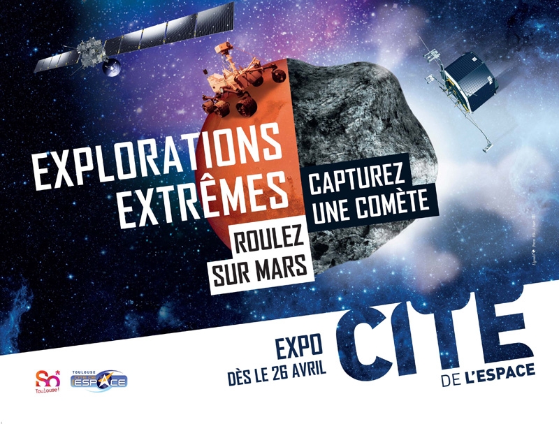 Exposition « Explorations extrêmes » à la Cité de l&#039;espace, à Toulouse, à partir du 26 avril 2014. Crédits : Cité de l&#039;espace.